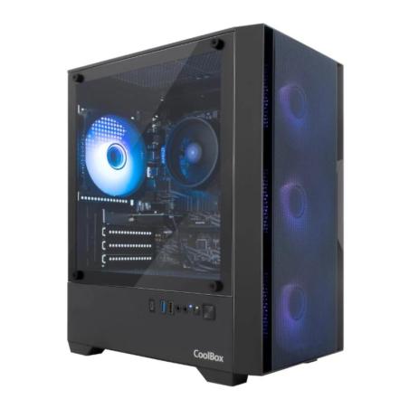 Coolbox Caja Gaming MATX GM200 F.Mesh S.FTE ARGB N