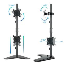 Tooq Soporte mesa DB1703TNV-B 2 brazos Vertical