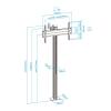 Tooq FS2270M-B Soporte suelo fijo 37-70"