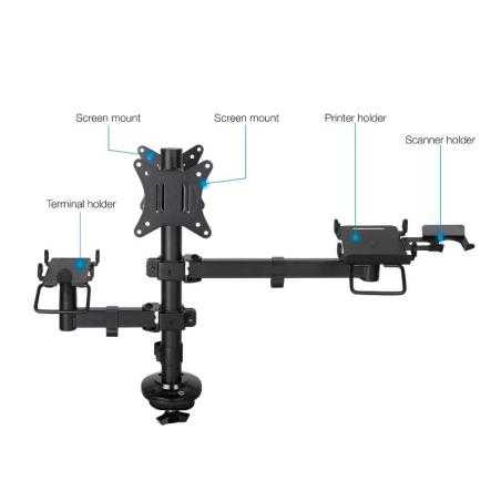 Tooq Soporte Mesa TPV/Impresora/Terminal/Lector