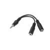 Nanocable Cable Audio Estéreo 2Jack 3.5H Jack 3.5M