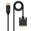 Nanocable Cable Conversor DP a DVI 2 M Negro