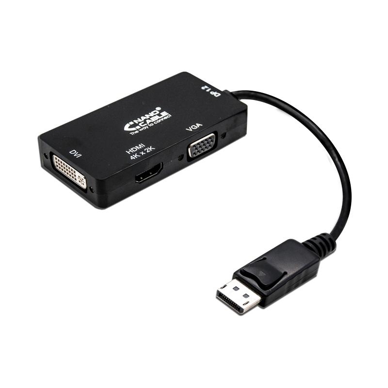 Nanocable Conversor Displayport A VGA/DVI/HDMI Nanocable Conversor Displayport A VGA/DVI/HDMI