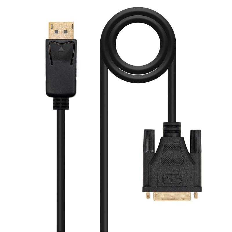 Nanocable Cable Conversor DP a DVI 1 M Negro