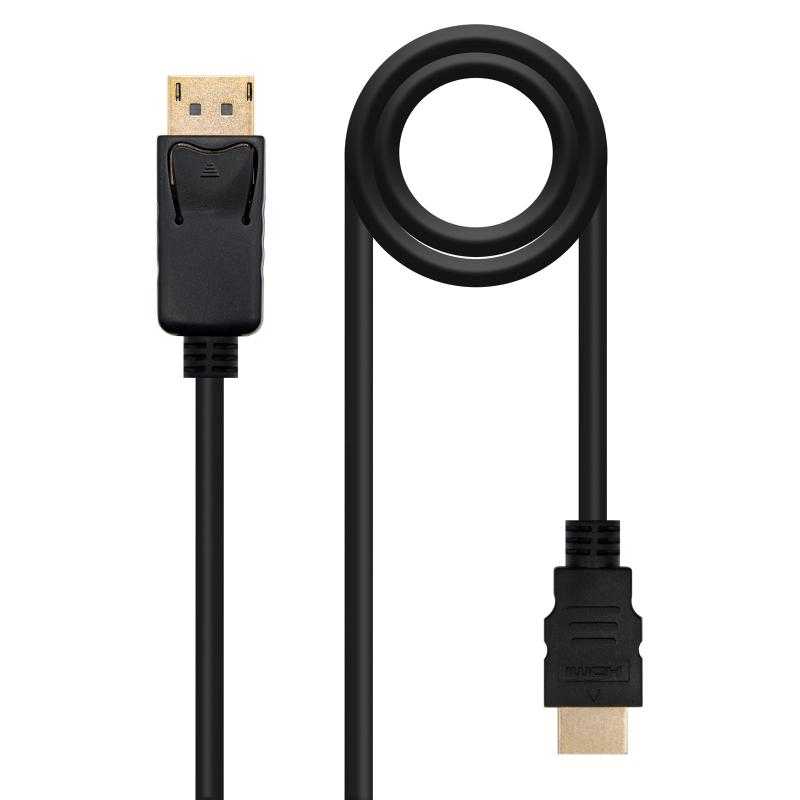 Nanocable Cable Conversor DP a HDMI 1,5 M Negro