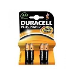 Duracell Pila Alcalina Plus Power LR3 AAA Pack-4