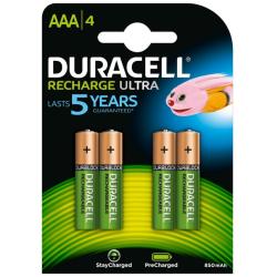 Duracell Pila Recargable HR03 AAA 900mAh Blister*4